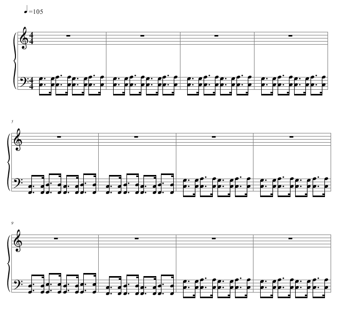 Full left hand boogie woogie
