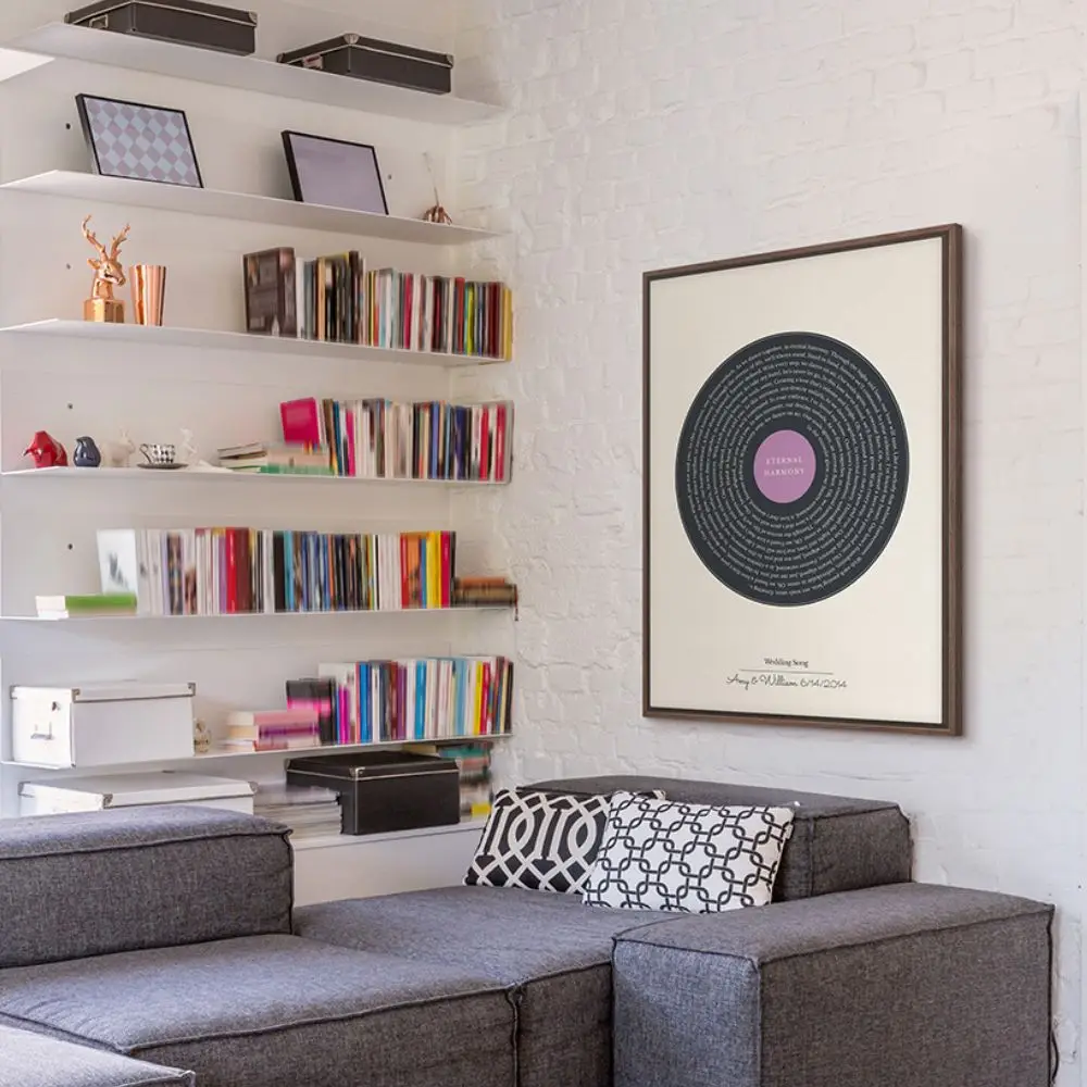 Framed song lyrics