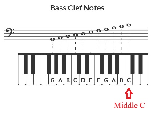 Bass clef notes